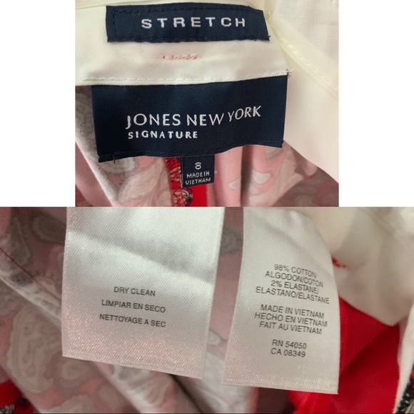 Jones New York stretch paisley ankle pants - Picture 9 of 9